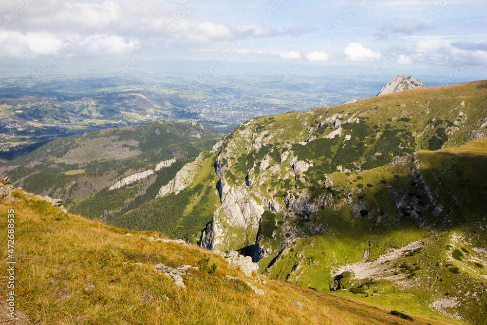 Landscape of mountains