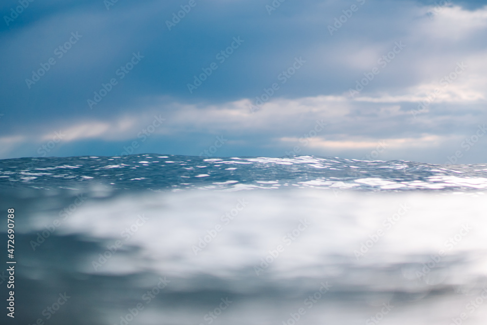 Sky Reflections On Sea Water Surface Sky Reflections On Sea Water Surface