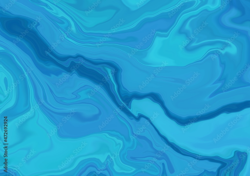 Fototapeta premium A veined drawing, a blue abstract background with texture, a banner , drawn in the style of fluid art