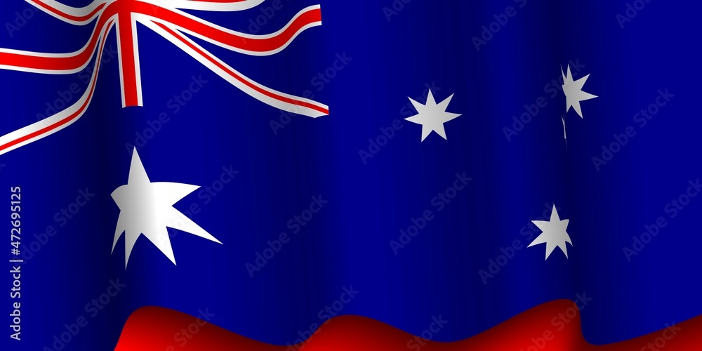 White, Blue and red abstract background design. Australia Independence Day background design.