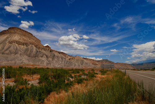 On the road in Utah. Fascinating pinnacle rock formations.