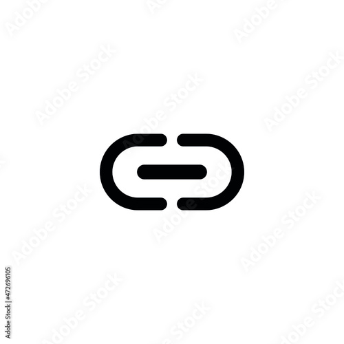 Link icon. Modern URL icon. Link chain symbol