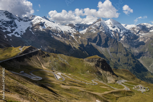 Grossglockner mountain scenic road in Austria in Alps © tmag