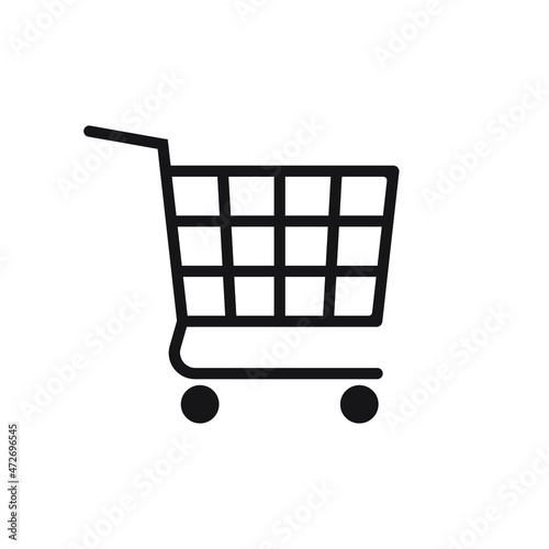 Trolley icon. Shopping cart icon.