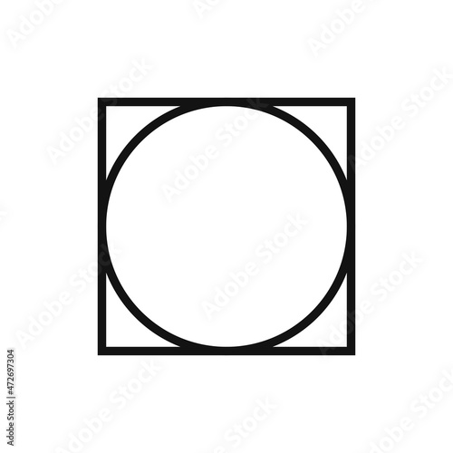 Tumble dry normal icon, vector illustration, flat design