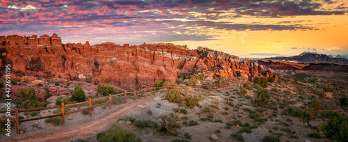 Fiery furnce at Arches National Park photo