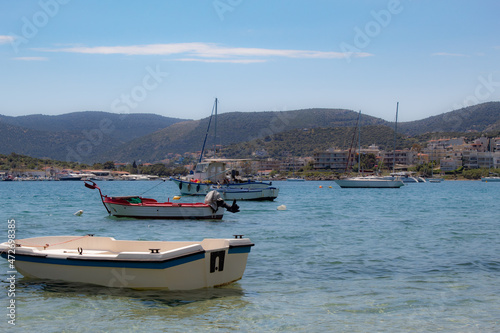View of Porto Rafti in Attica, Greece