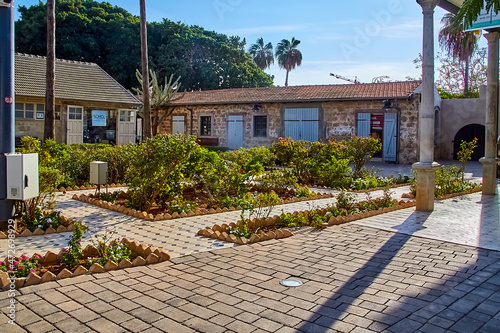 Tel-aviv, Israel - November 11, 2021: On HaTachana Compound, it is train station on Jaffa - Jerusalem line, located between the seashore and the Neveh Zedek neighborhood, operated from 1892 to 1948 photo