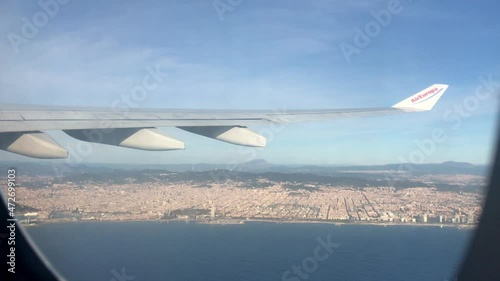 Barcelona desde un avión photo