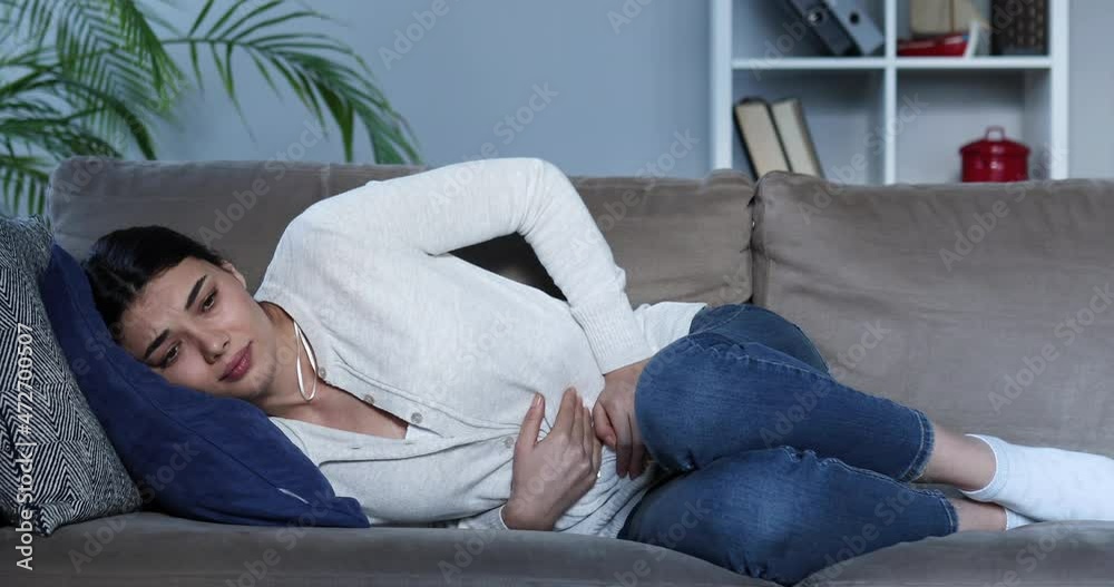 businesswoman have pain rubbing  painful part of her body