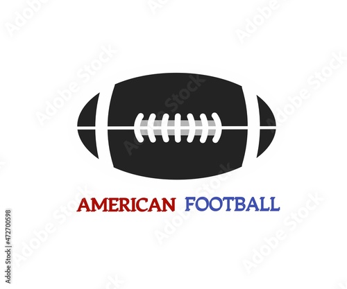 American football logo. softball icon. sports club emblem. Vector design illustration.