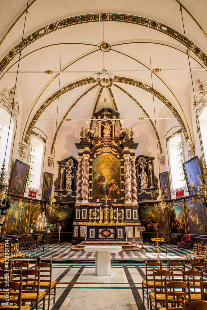 St. Anne's Church, Bruges, West Flanders, Belgium.