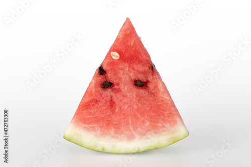 watermelon isolated on white background, side view