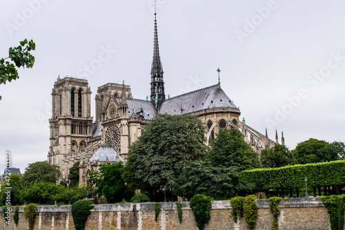 Pre-fire Notre Dame Cathedral, Paris, France.