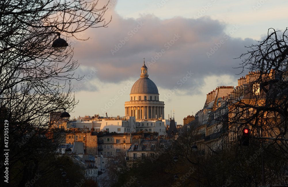 Fototapeta premium The Pantheon is a secular mausoleum , Paris, France.