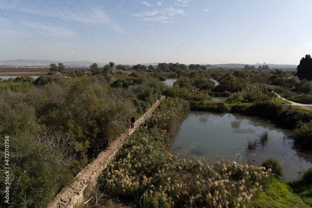 Obraz premium Tel Afek, nature reserve in Israel