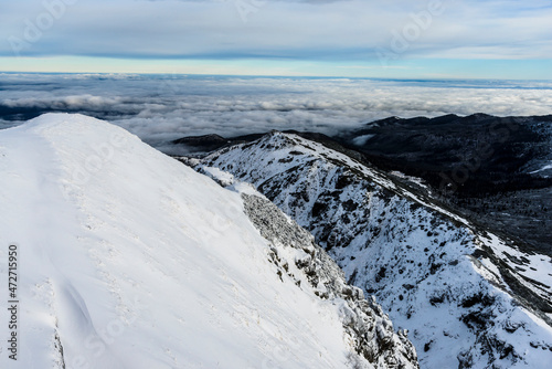 Wintertime on Kasprowy Wierch in Polish Tatras mountain
