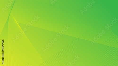 Modern Abstract Background with Lowpoly LInes Element and Yellow Green Gradient Color