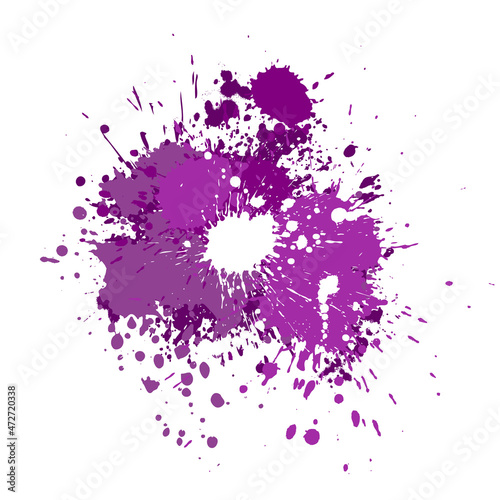 purple watercolor spot. Vector illustration.