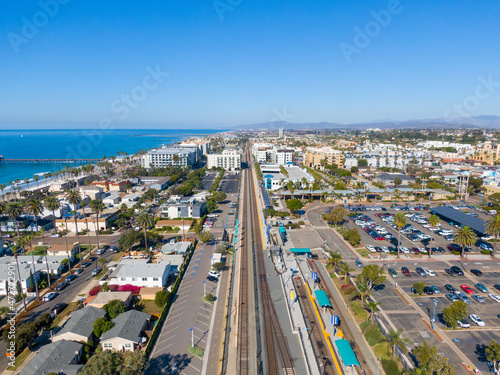 Fotografiet Commuter Rail in Oceanside California