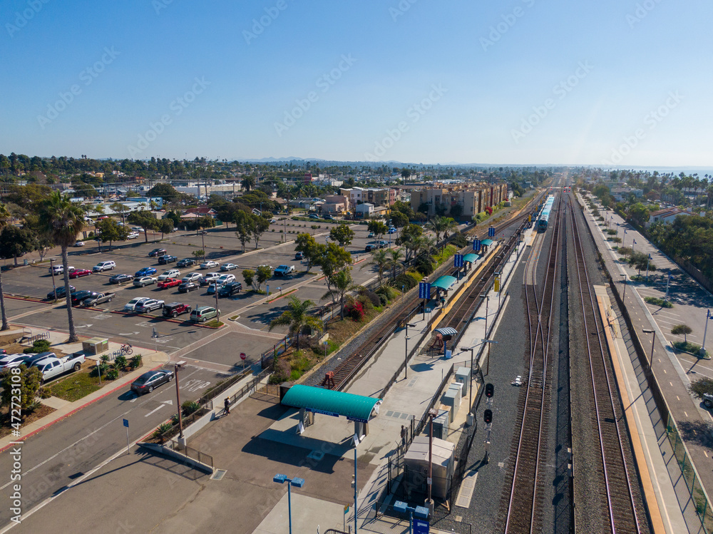 Commuter Rail in Oceanside California 