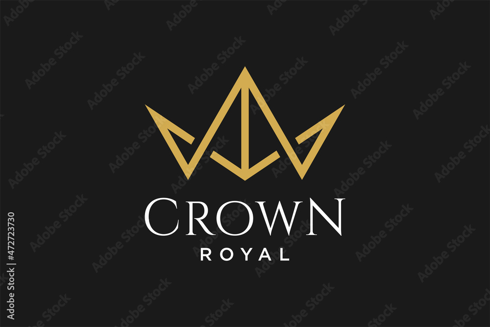 initial logo letter M with crown vector symbol illustration design initial logo letter M with crown vector symbol illustration design
