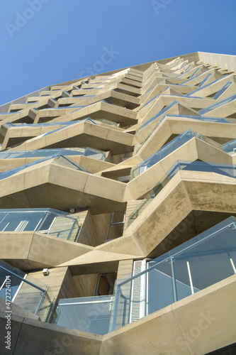 looking up at a twenty store building from Lima  Per  