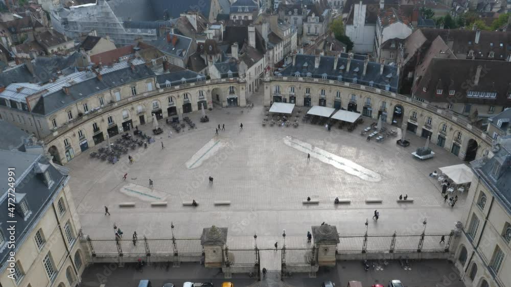 An aerial view of Dijon from the tower Philippe le Bon. An aerial view of Dijon from the tower Philippe le Bon.
