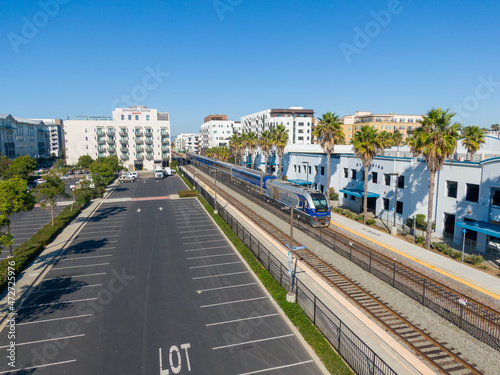 Commuter Rail in Oceanside California Fototapet