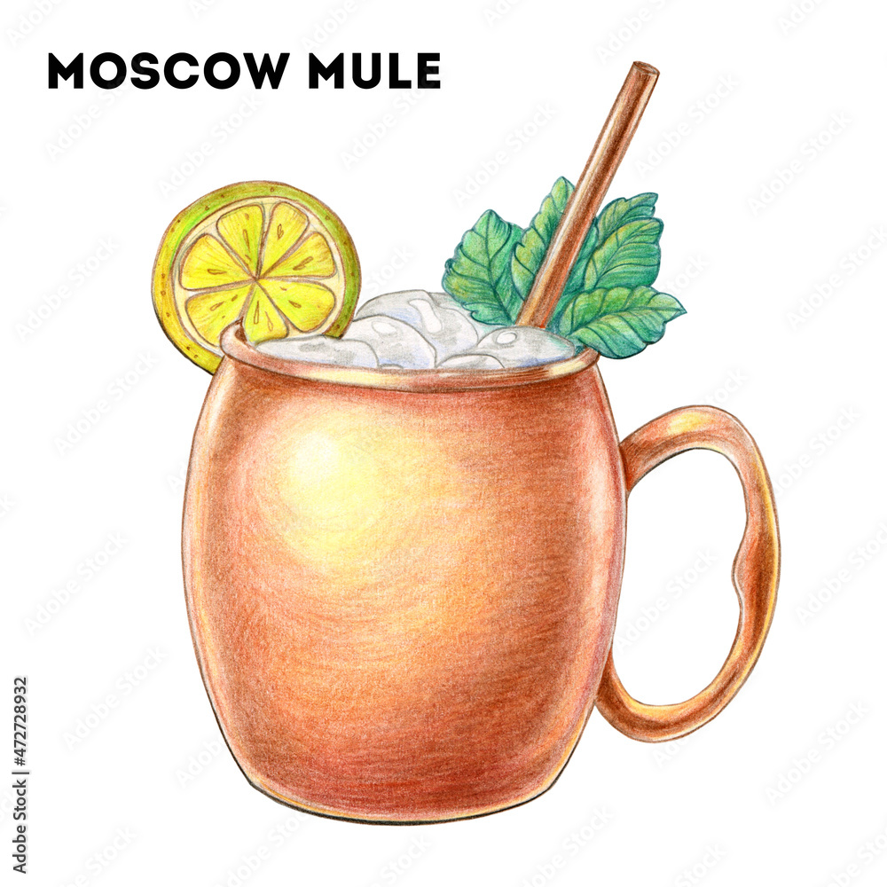 Watercolor Moscow Mule Drawing lupon.gov.ph