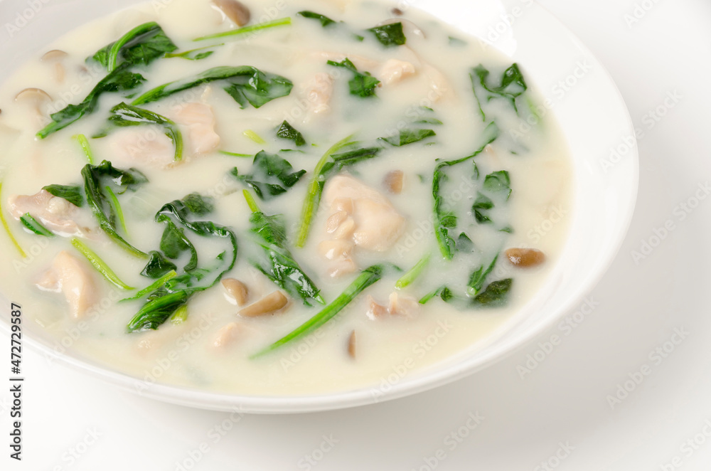 鶏胸肉とほうれん草のクリームシチュー 鶏胸肉とほうれん草のクリームシチュー