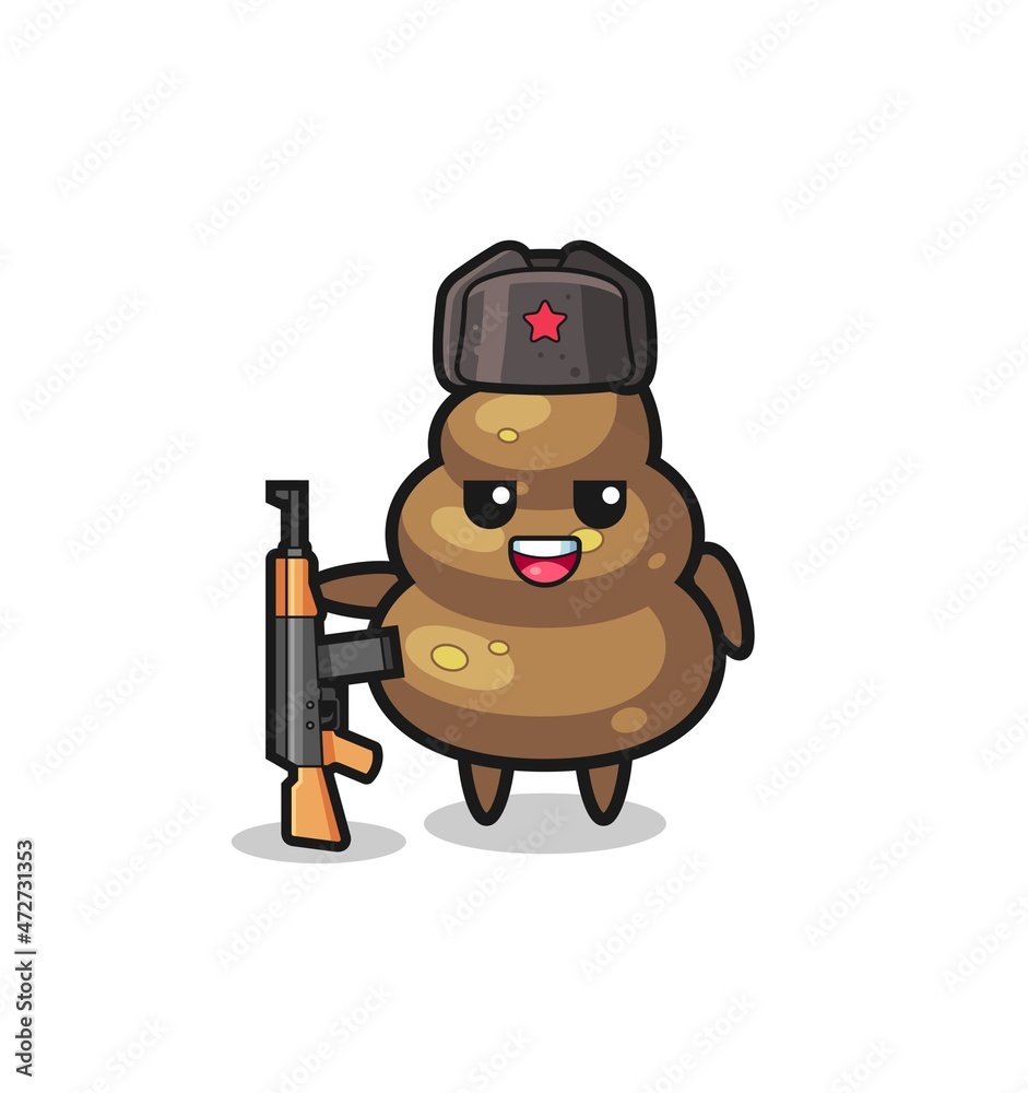 cute poop cartoon as Russian army cute poop cartoon as Russian army