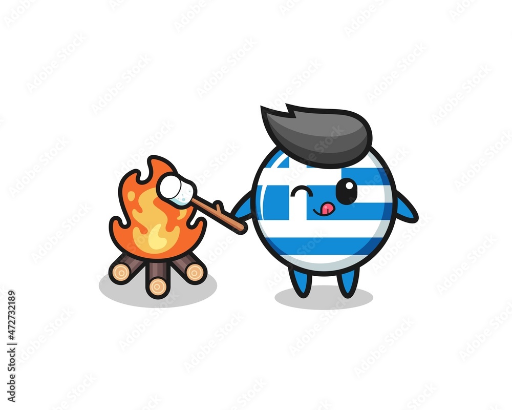 greece character is burning