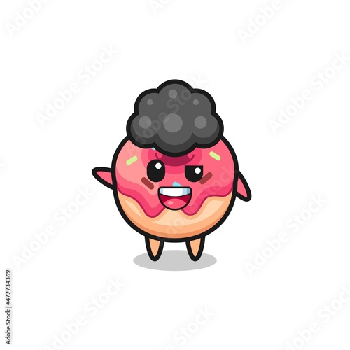 doughnut character as the afro boy