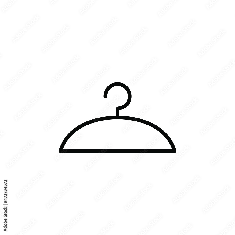 Clothes, Hanger Line Icon, Vector, Illustration, Logo Template. Suitable For Many Purposes. Clothes, Hanger Line Icon, Vector, Illustration, Logo Template. Suitable For Many Purposes.