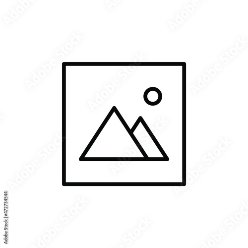 Picture, Gallery, Image Line Icon, Vector, Illustration, Logo Template. Suitable For Many Purposes.