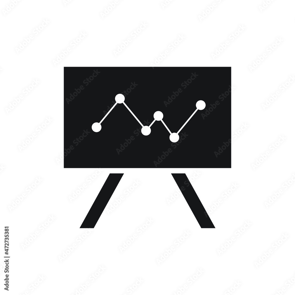 Statistic icon design isolated on white background Statistic icon design isolated on white background