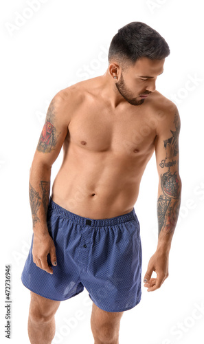 Handsome young man in under...