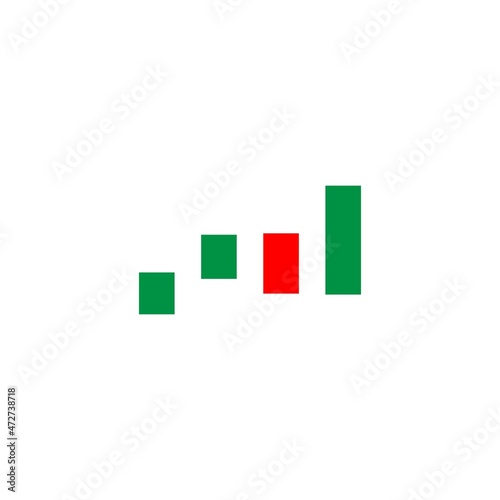 candle chart stock illustration design