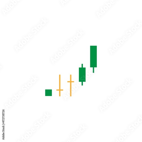 candle chart stock illustration design