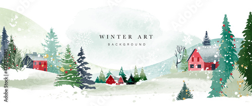 Obraz na plátně Winter background vector
