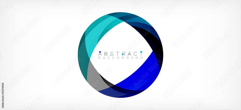 Color circle shapes, minimal geometric background. Trendy dynamic composition. Vector Illustration For Wallpaper, Banner, Background, Landing Page Color circle shapes, minimal geometric background. Trendy dynamic composition. Vector Illustration For Wallpaper, Banner, Background, Landing Page
