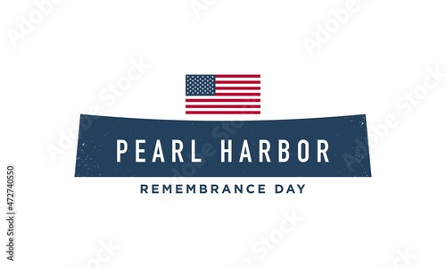 Pearl Harbor Remembrance Day Background Design.