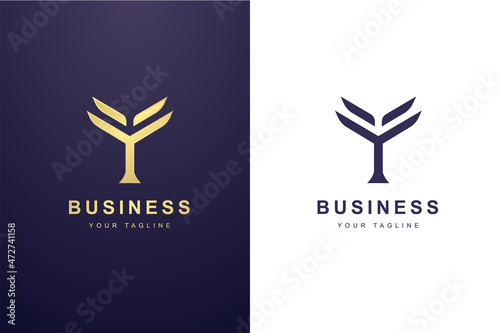 Initial Letter Y Logo For Business or Media Company.