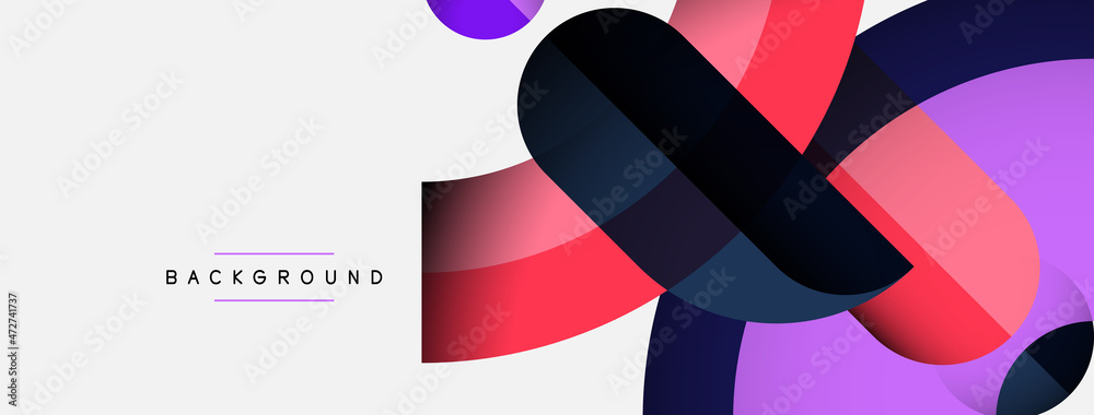 Trendy shapes, color minimal design composition, lines and shadows for wallpaper banner background or landing page Trendy shapes, color minimal design composition, lines and shadows for wallpaper banner background or landing page