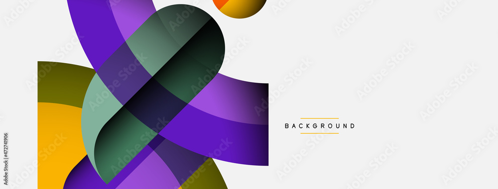 Trendy shapes, color minimal design composition, lines and shadows for wallpaper banner background or landing page Trendy shapes, color minimal design composition, lines and shadows for wallpaper banner background or landing page