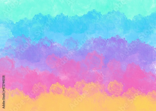 Abstract watercolor background with watercolor splashes.