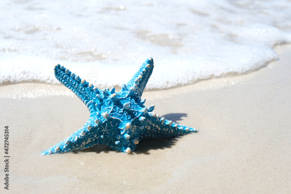 Starfish and Wave water sea blue amazing on islands in the world Starfish and Wave water sea blue amazing on islands in the world