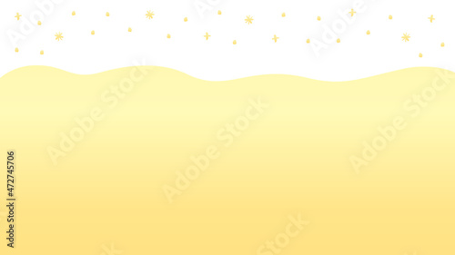 Happy New Year の文字と金色のコピースペース付きのおしゃれな背景素材
