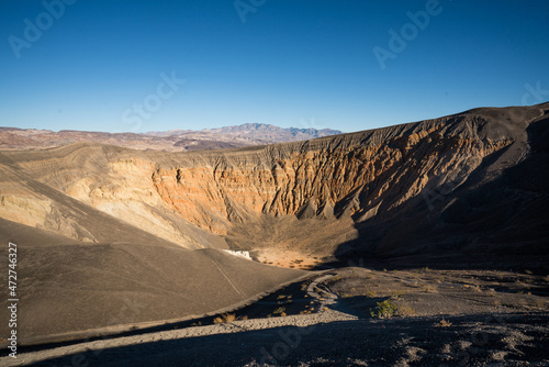 The Ubehebe Crater in death Valley California.  photo